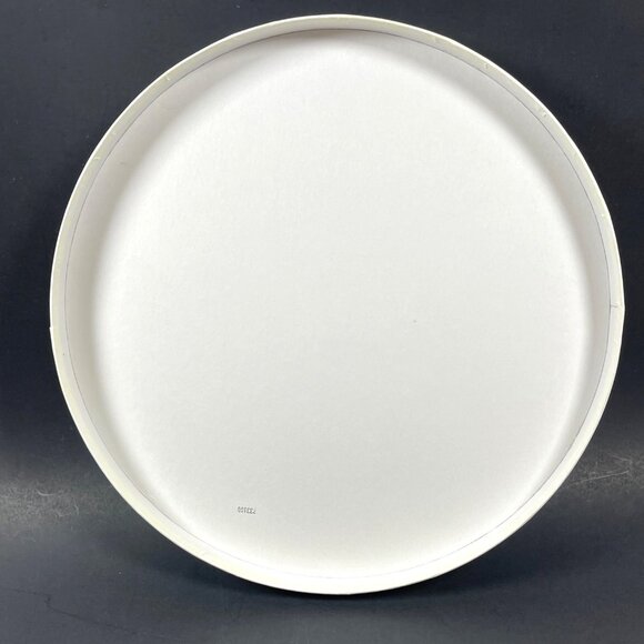 Bvlgari EMPTY Ivory Round Perfume Gift Box Ribbon Luxury Designer Storage READ - Picture 2 of 16